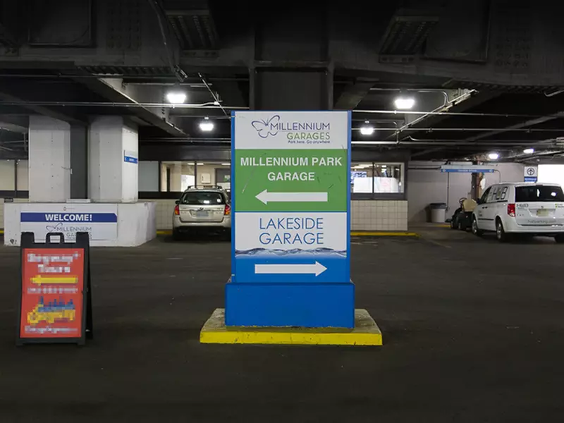 Parking at Millennium Lakeside - Underground Entrance