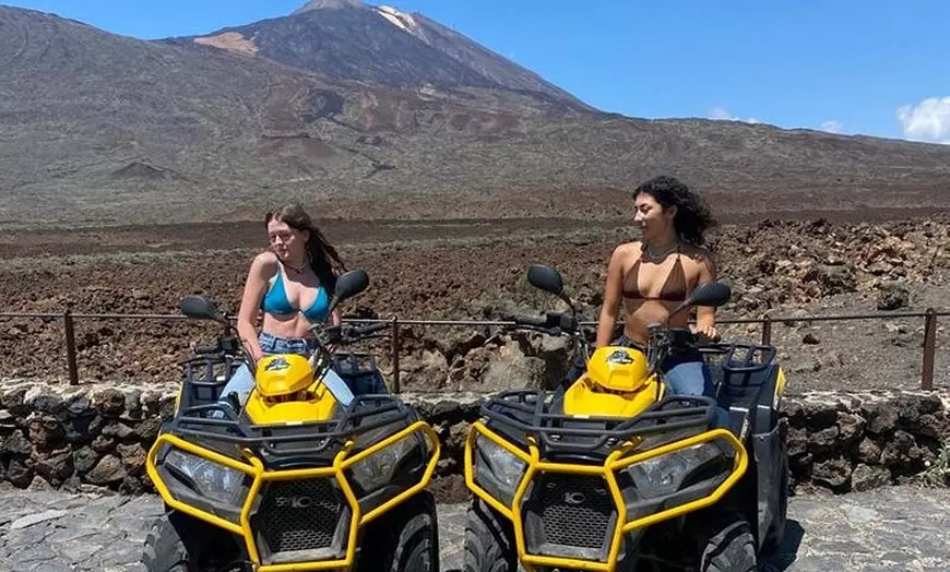 Image 10: Atardecer en quad en el volcán de Tenerife o durante el día