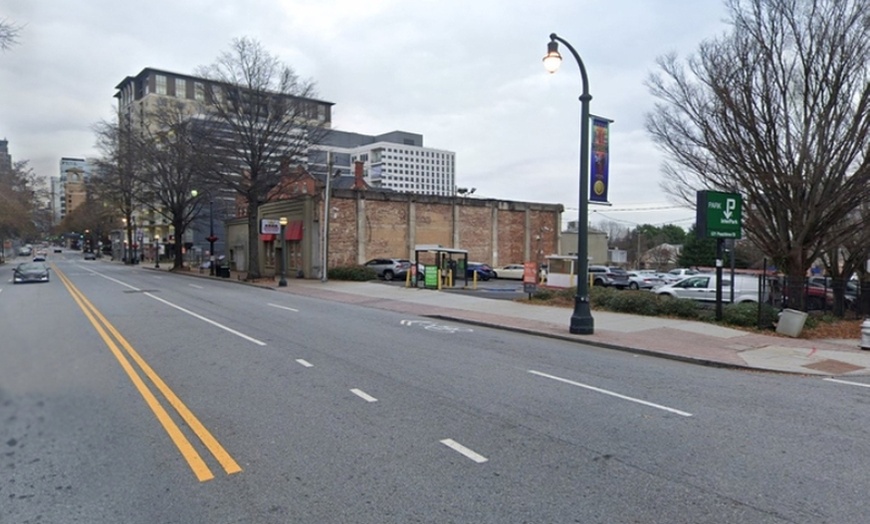 Image 1: Parking at 521 Peachtree St. NE. Lot