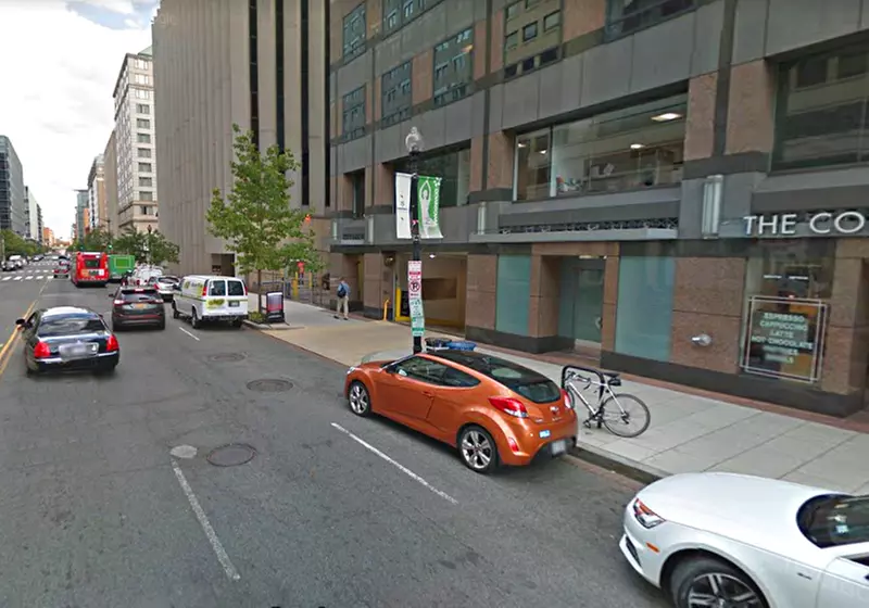 Parking at 1250 H St. NW. Garage