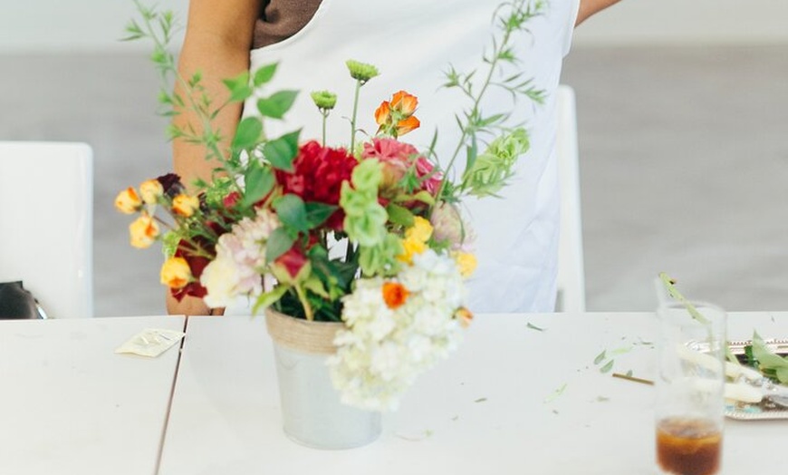 Image 2: Rooftop Flower Arranging Workshop With Skyline Views