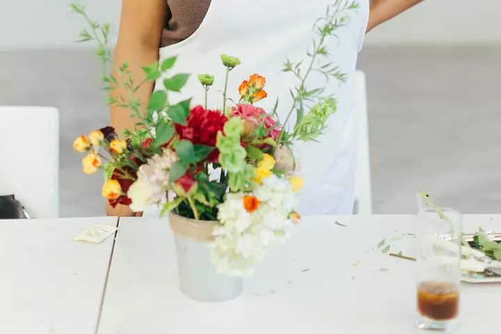 Rooftop Flower Arranging Workshop With Skyline Views