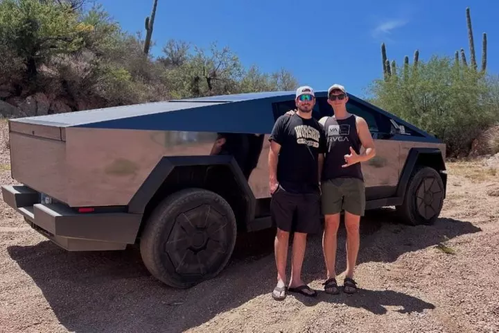The Original Tesla Cybertruck/Jetsurf Tour in the Sonoran Desert