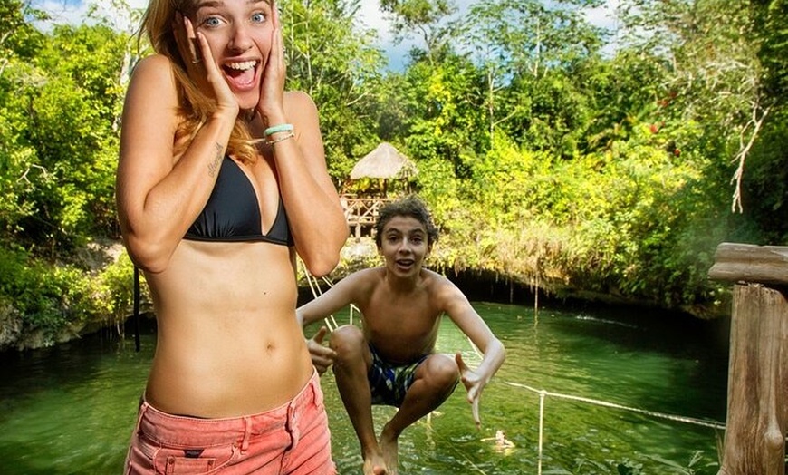 Image 14: ATV Ziplines Aquazip and Bungee Adventure at Cenote