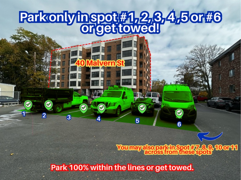 Parking at 90 Gardner St. - Lot
