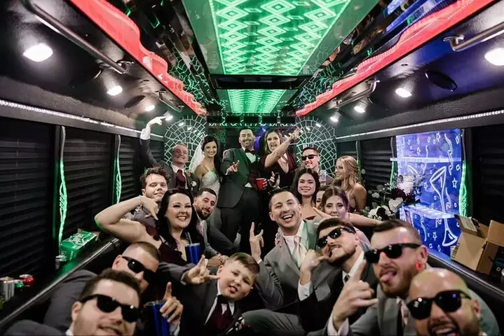 Private Party Bus Tour of the Las Vegas Strip Champagne Toast