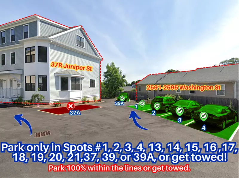 Parking at 31-35 Juniper St. Lot