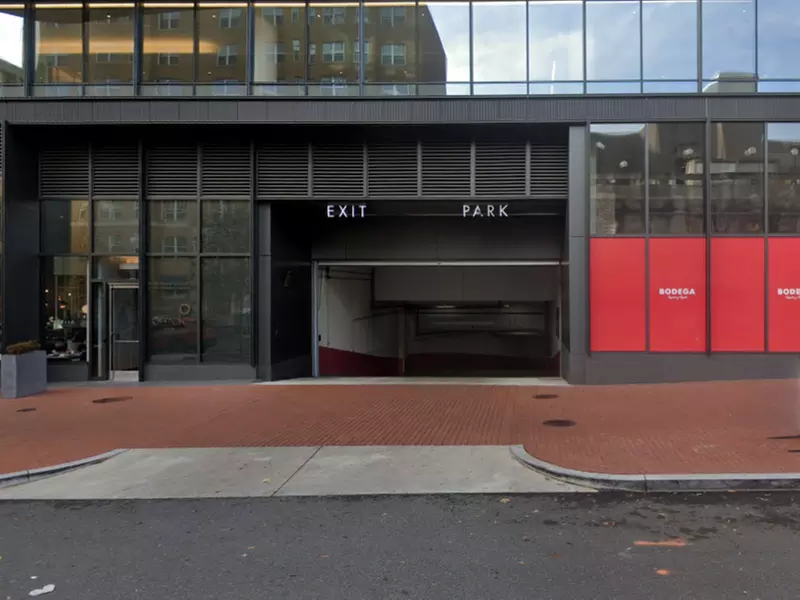 Parking at 2100 Pennsylvania Ave. NW. Garage
