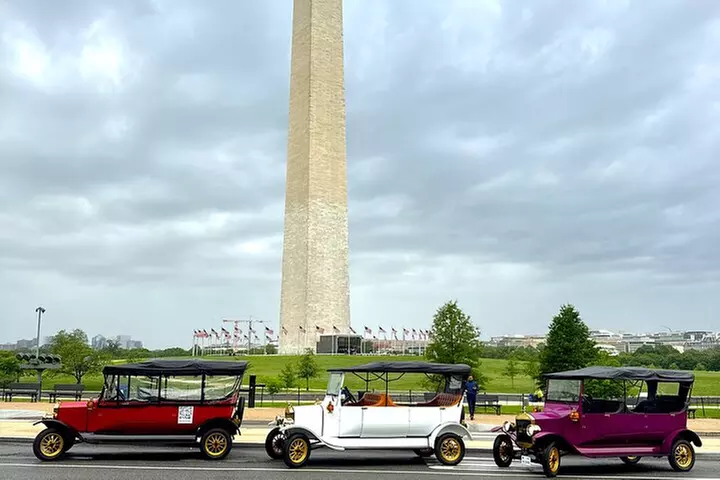 Washington DC Sightseeing Tour by Electric cart or Vintage Car