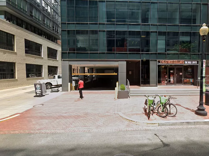 Parking at 425 I Street NW. Garage