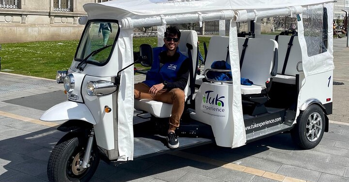 Tour privado de 1 hora en tuk tuk en A Coruña