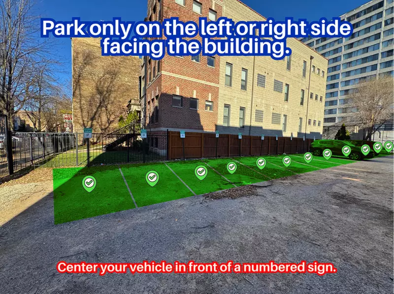 Parking at 4909 N. Kenmore Ave. Lot