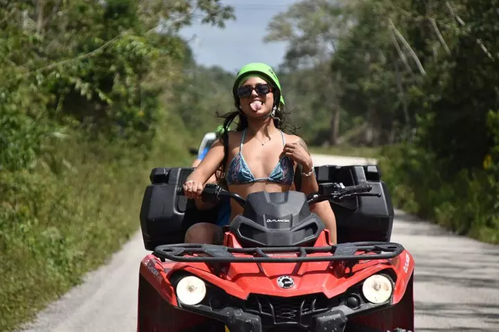ATV with Ziplines and Cenote From Cancun