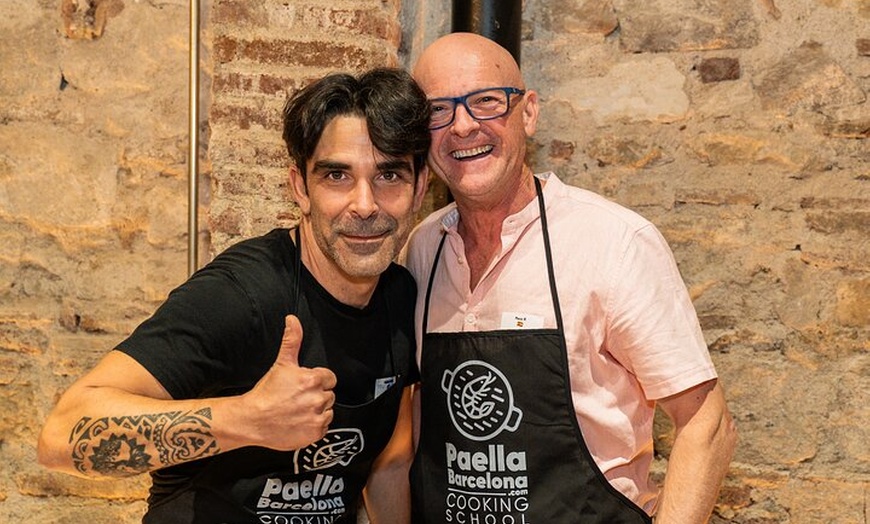 Image 40: Barcelona Paella Cooking Class &amp; Boqueria &amp; Hofmann-Trained Chefs