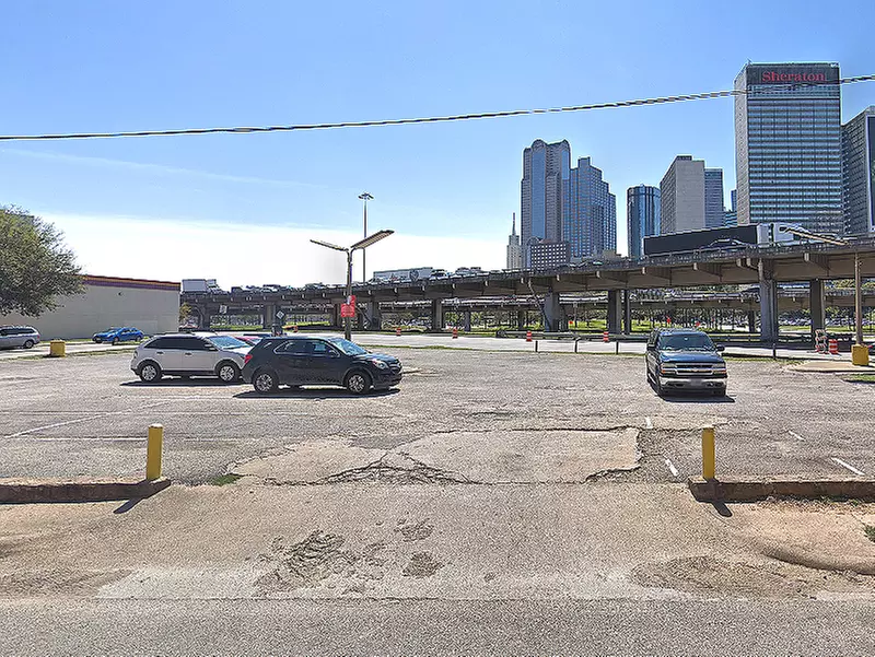 Parking at 601 N. Hawkins St. Lot