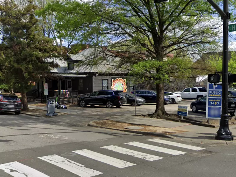 Parking at Moore Square Lot