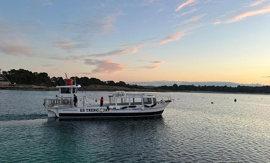 Image 2: Paseo en Barco al Atardecer por la Playa de Es Trenc