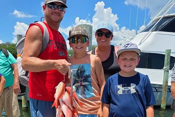 6 Hour Family Friendly Party Boat Fishing in Destin