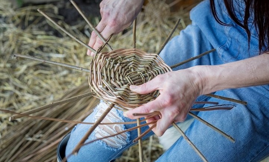 Image 1: Basket Weaving Day Course on the Rural Outskirts of York