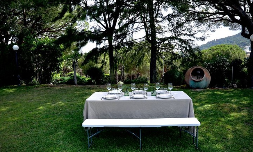 Image 7: Una mesa de chef en un jardín secreto