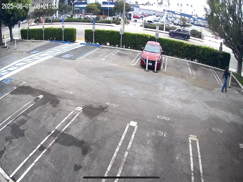 Parking at 9750 Airport Blvd. Lot
