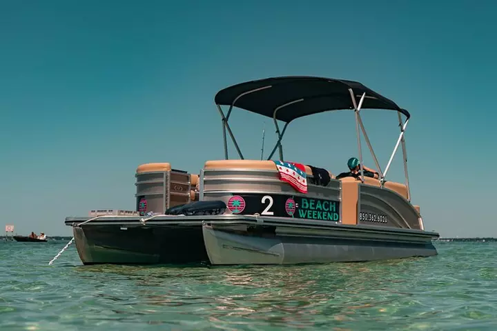 Single Deck Pontoon Boat up to 12 People - Primary Image