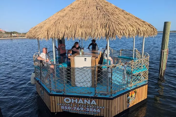 90 Minute Sunset Tiki Boat Tour