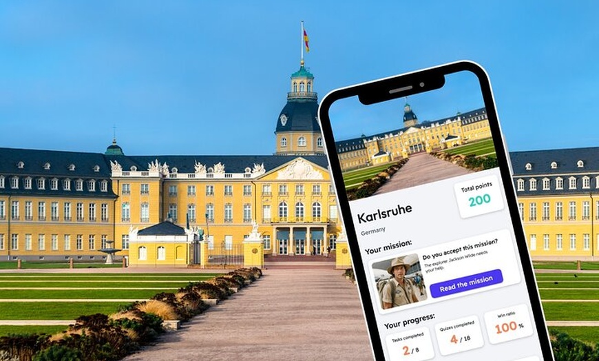 Image 2: Karlsruhe : Stadterkundungsspiel und Stadtrundfahrt auf dem Handy