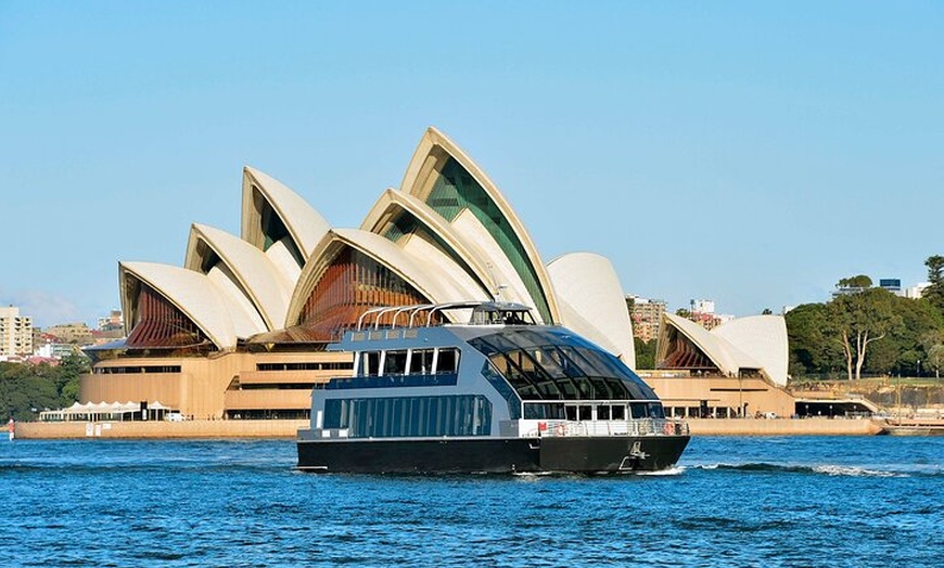 Image 1: Sydney Harbour Glass Boat Lunch Cruise with Buffet