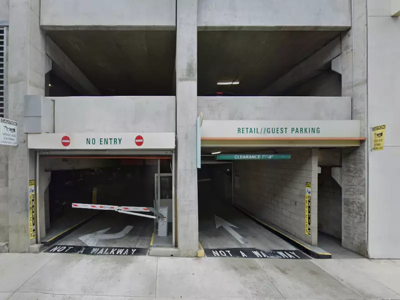 Parking at 1555 Vine St. Garage