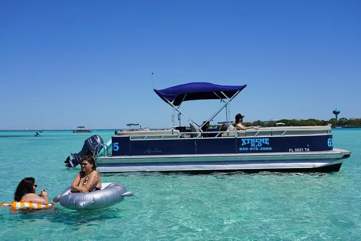 Xtreme H2O 12 Passenger Pontoon Rental Adjacent to Crab Island - Primary Image