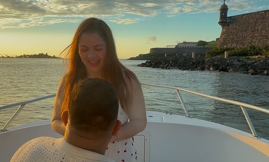 Image 43: Private Old San Juan Bay Boat Sunset-Night Cruise