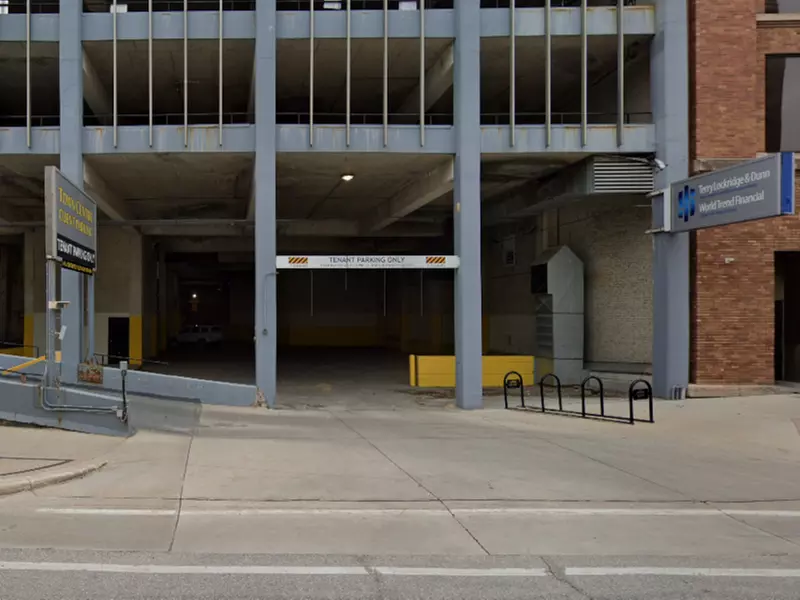 Parking at 221 3rd Ave. SE. Garage