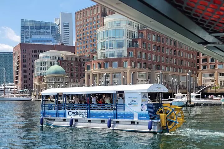 Cycleboat Boston 90 min BYOB Amazing Harbor Private Charters