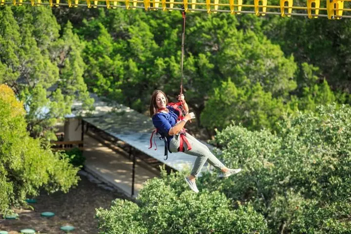 Natural Bridge Caverns Twisted Trails Zip Rails and Ropes Course