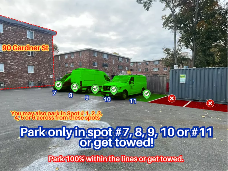 Parking at 90 Gardner St. Lot