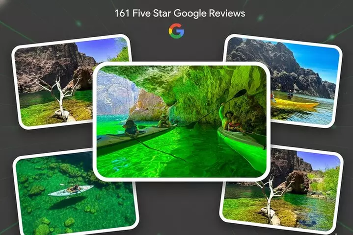 Emerald Cave Kayaking Tour from Las Vegas, Best Dam 1/2 Day Trip