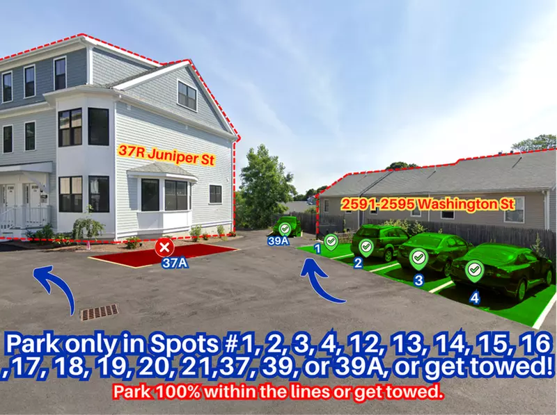 Parking at 31-35 Juniper St. Lot