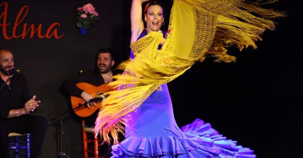 Cartel de Espectáculo flamenco auténtico en Tablao Flamenco Alma, Palma