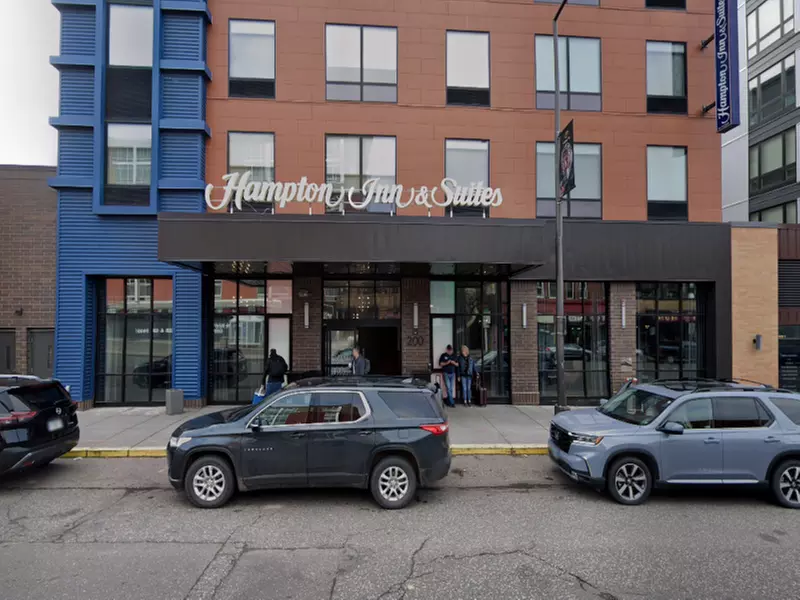 Parking at Hampton Inn & Suites St. Paul - Valet Kiosk