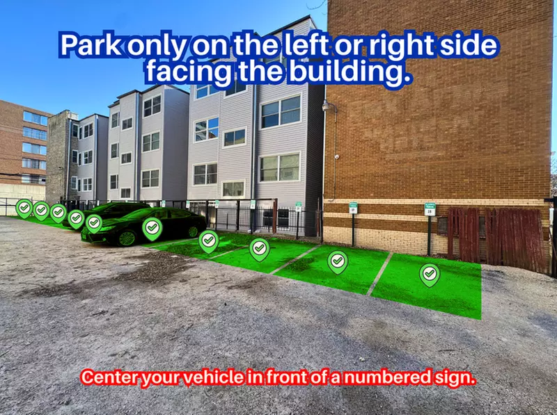 Parking at 4909 N. Kenmore Ave. Lot