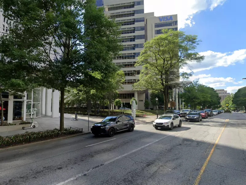 Parking at 1180 Peachtree St. NE. Garage