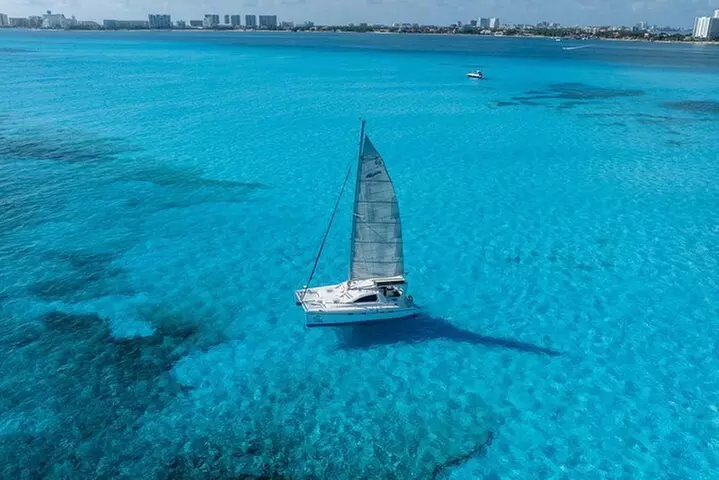 Isla Mujeres Day Tour with Catamaran, Snorkeling & Beach Club - Primary Image