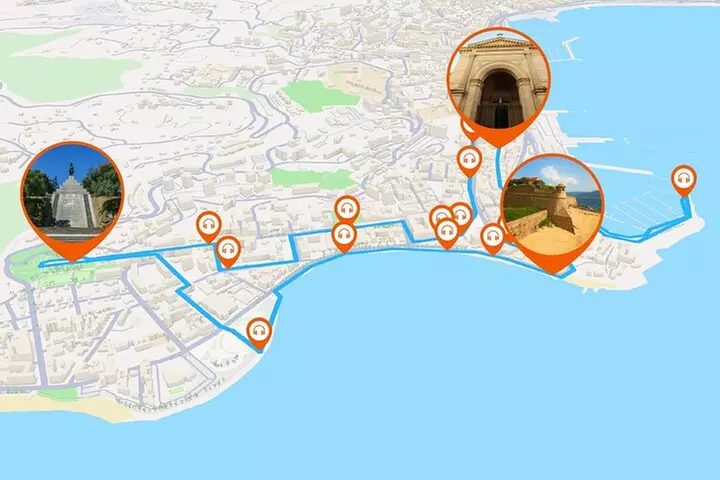 Ajaccio Visite audioguidée à pied 2h30 et 18 commentaires audios
