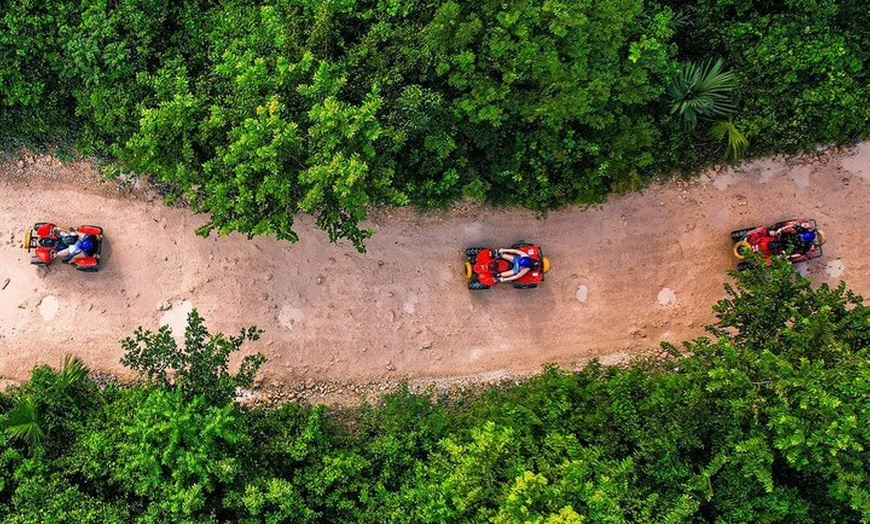 Image 12: ATV Adventure, Interactive Bridges, Ziplines, Cenote and Lunch