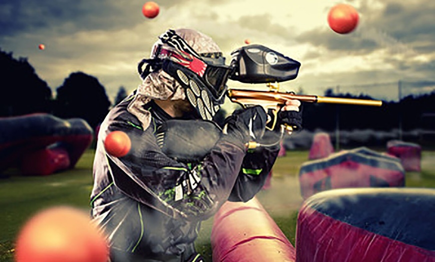Image 1: $50 For A Paintball Package #1 For 2 People-Includes Admission, Air...