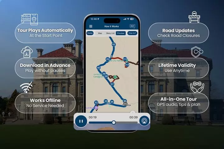 Scenic Newport, RI Self-Guided Driving Audio Tour