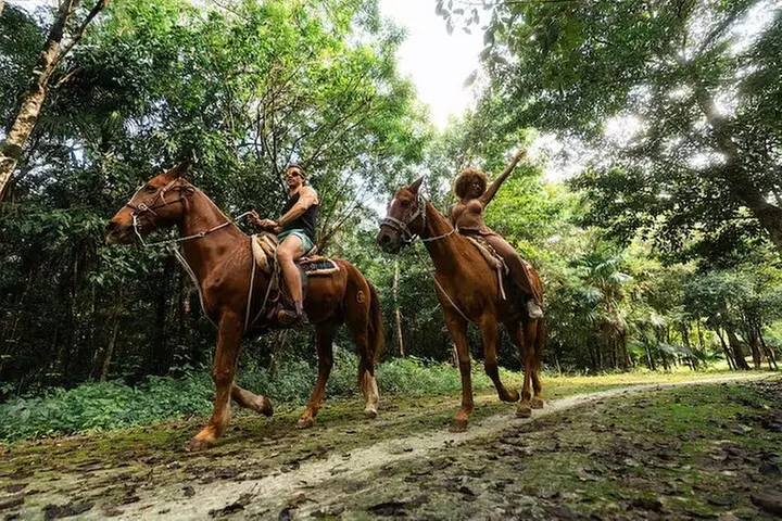 Experience ATV, Ziplines, Cenote and Horses Ride in Cancún
