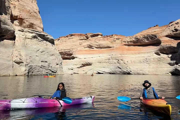 Kayak Antelope Canyon and hike, at Lake Powell