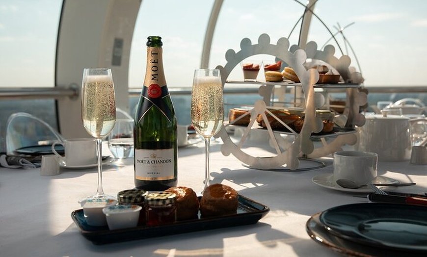 Image 7: Afternoon Tea onboard the iconic London Eye